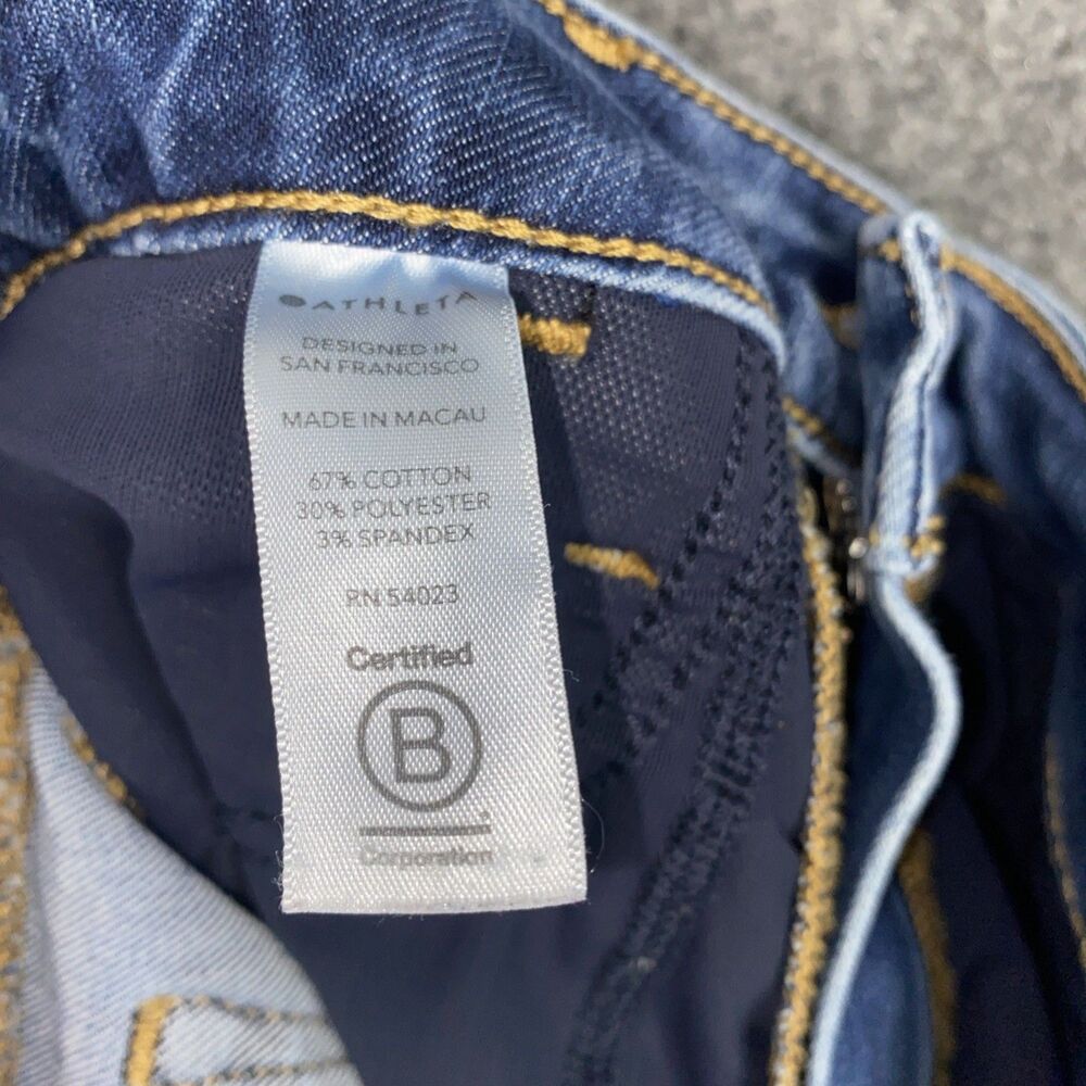 Athleta Jeans Womens Size 10 Blue sculptek Skinny Ankle - Picture 9 of 11